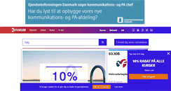 Desktop Screenshot of kommunikationsforum.dk
